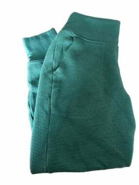 Athleta Girl Mindset Waffle Jogger Pants in Pine Green